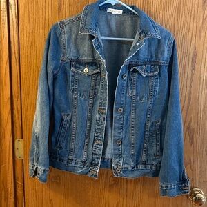 Wishlist Lightly distressed Blue Denim Jacket